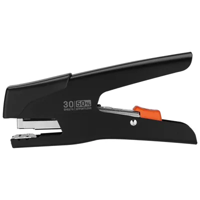 Pince-agrafeuse sans effort 30 feuilles 24/6 et 26/6 Deli – Noir - Agrafage-1