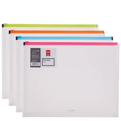 Pochettes à zip format A4 - Protèges-documents, Porte-vues