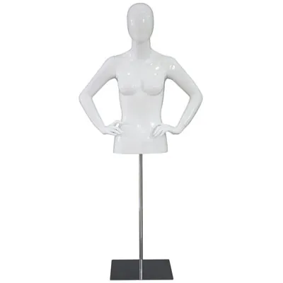 Buste femme finition laquée + piétement métal - Kits buste et piétement