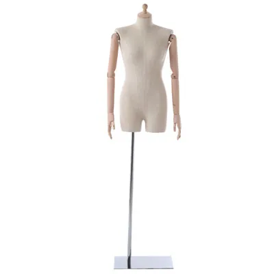 Buste couture femme bras articulés bois H 80 cm - Mannequin couture femme - Bustes couture, torses couture
