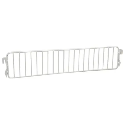 Séparateur grille pour tablette métallique 47 x 9,5 cm - Séparateur rayonnage - Diviseur grille - Blanc - Ligne Gondoléko Blanc
