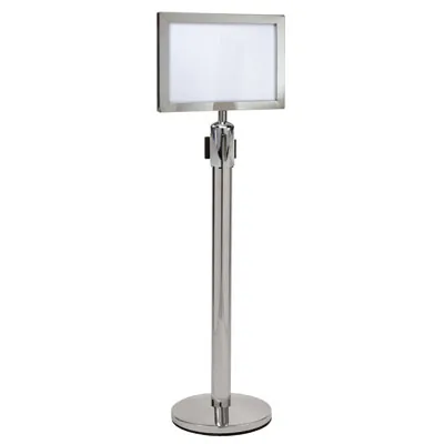 Porte-affiche A4 pour poteau de balisage - Guidage mobile-1