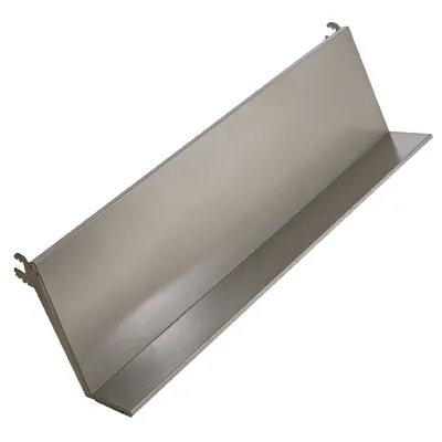 Console inclinable pour tablettes 7 x 28,7 cm - Gris - Ligne Store gris métallisé pas de 50 mm-2