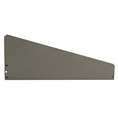 Séparateur pour tablette métallique 47 x 15 cm - Séparateur rayonnage - Diviseur tôle - Gris - Ligne Store gris métallisé pas de 50 mm