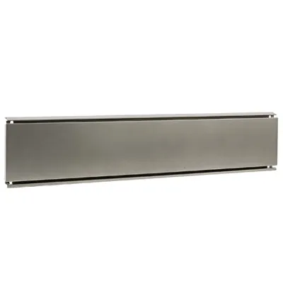 Fond pour tablette magazines - Ligne Store gris métallisé pas de 50 mm