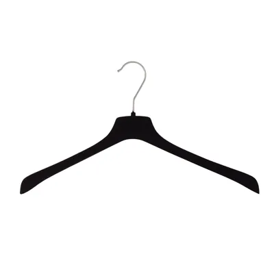 Cintre noir plastique 42 cm - Cintre robe - Cintre chemise - Lot de 5 - Cintres plastique