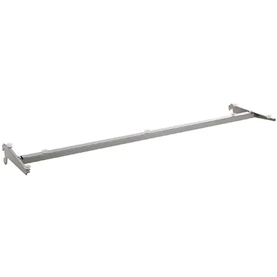 Traverse pour tablette verre - Ligne Store gris métallisé pas de 50 mm-1