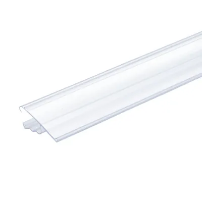 Porte-étiquettes plastique - Ligne Store blanc pas de 25 mm