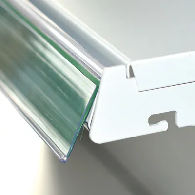 Porte-étiquettes plastique - Ligne Store blanc pas de 25 mm-4