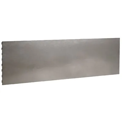 Fond tôle plein pas de 50 mm - Ligne Store gris métallisé pas de 50 mm