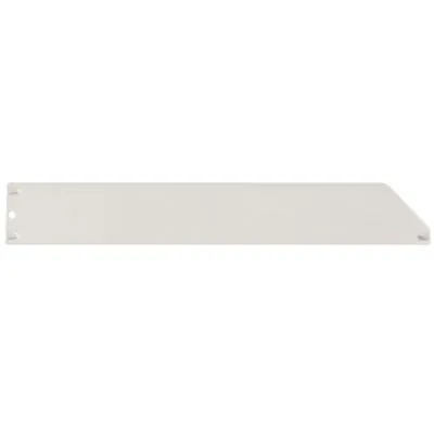 Séparateur pour tablette métallique 37 x 5,5 cm - Séparateur rayonnage - Diviseur tôle - Blanc - Ligne Store blanc pas de 25 mm