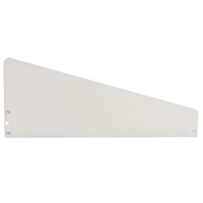 Séparateur pour tablette métallique 37 x 15 cm - Séparateur rayonnage - Diviseur tôle - Blanc - Ligne Store blanc pas de 25 mm