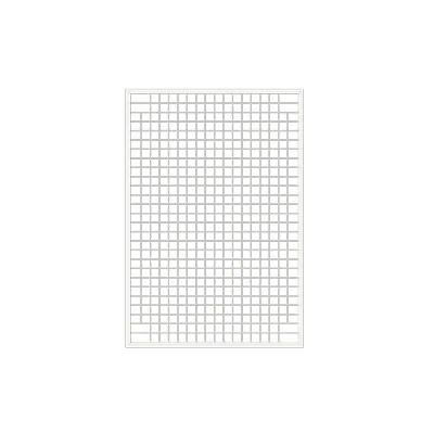 Grille avec cadre renforcé - Ligne Store blanc pas de 50 mm