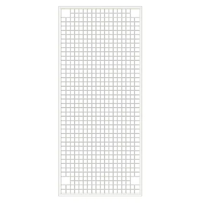 Grille avec cadre renforcé - Ligne Store blanc pas de 50 mm