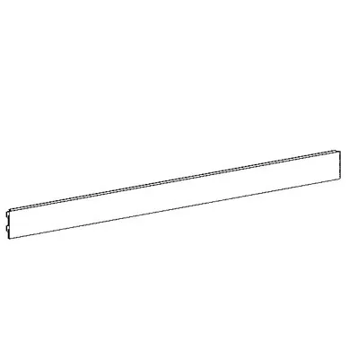 Fond tôle plein, pas de 25 mm - Ligne Store blanc pas de 25 mm