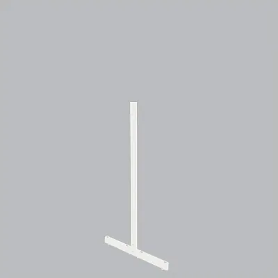 Piètement 2 faces double perforation, pas de 25 mm - Ligne Store blanc pas de 25 mm