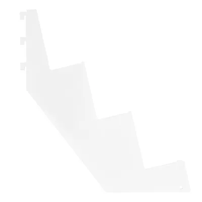 Console 3 niveaux pour tablette presse/multimédia pas de 25 mm - Ligne Store blanc pas de 25 mm