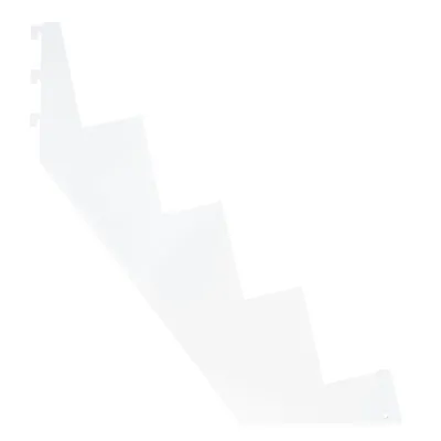 Console 4 niveaux pour tablette presse/multimédia pas de 25 mm - Ligne Store blanc pas de 25 mm