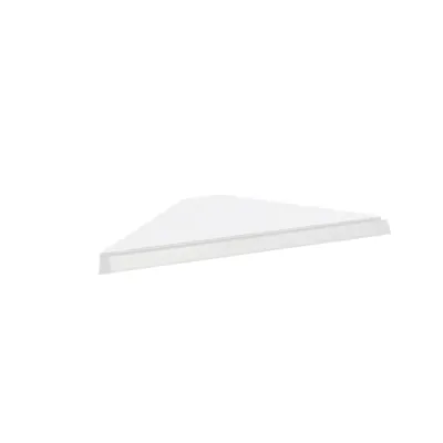 Tablette tôle d'angle extérieur - Ligne Store blanc pas de 25 mm
