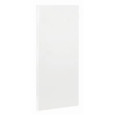 Fond tôle plein d'angle extérieur - Ligne Store blanc pas de 25 mm