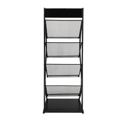 Présentoir revues 4 niveaux - Porte-brochures sur pied-2