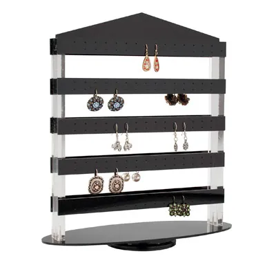 Présentoir boucles d'oreilles rotatif 5 niveaux 27 x 11 x 31 cm - Porte boucles d'oreilles - Présentoirs boucles d'oreilles-1