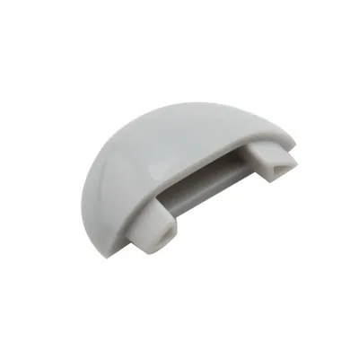 Embouts de finition gris pour rail aluminium - Lot de 4 - Câbles et cimaises