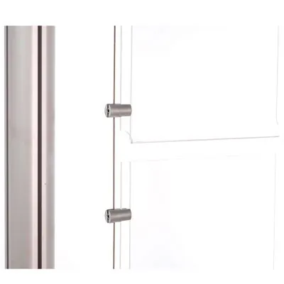 Présentoir porte-affiches sur câbles 12 x A4 – autoportant aluminium/acrylique - Vitrines d'affichage-1