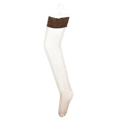 Cintre jambe mannequin femme plastique H 90 cm - Cintre lingerie, collants et bas - Transparent - Jambes et pieds-1