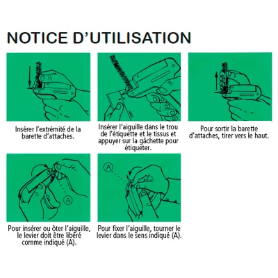 Pistolet textile - Swifteuse avec protège aiguille pour tissu épais, bleu ciel - Pistolets textile-1