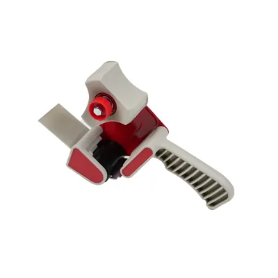 Dévidoir adhésif 50 mm avec frein - Dévidoir scotch emballage - Plastique - Gris / Rouge - Rubans adhésifs et dévidoirs-2