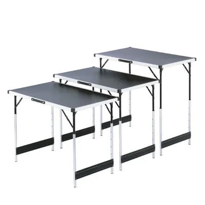 Lot de 3 tables pliantes multifonctions en aluminium pour marché - Etalages de marché-3