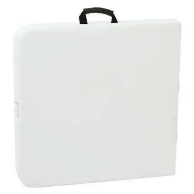 Table pliante portable plastique HDPE blanc 152 x 71 x 74 cm - Table pliable - Table de réception - Tables pliantes, Tables traiteur-1