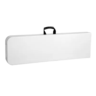 Banc pliable plastique HDPE blanc 183 x 28 x 44 cm - Tables pliantes, Tables traiteur-1