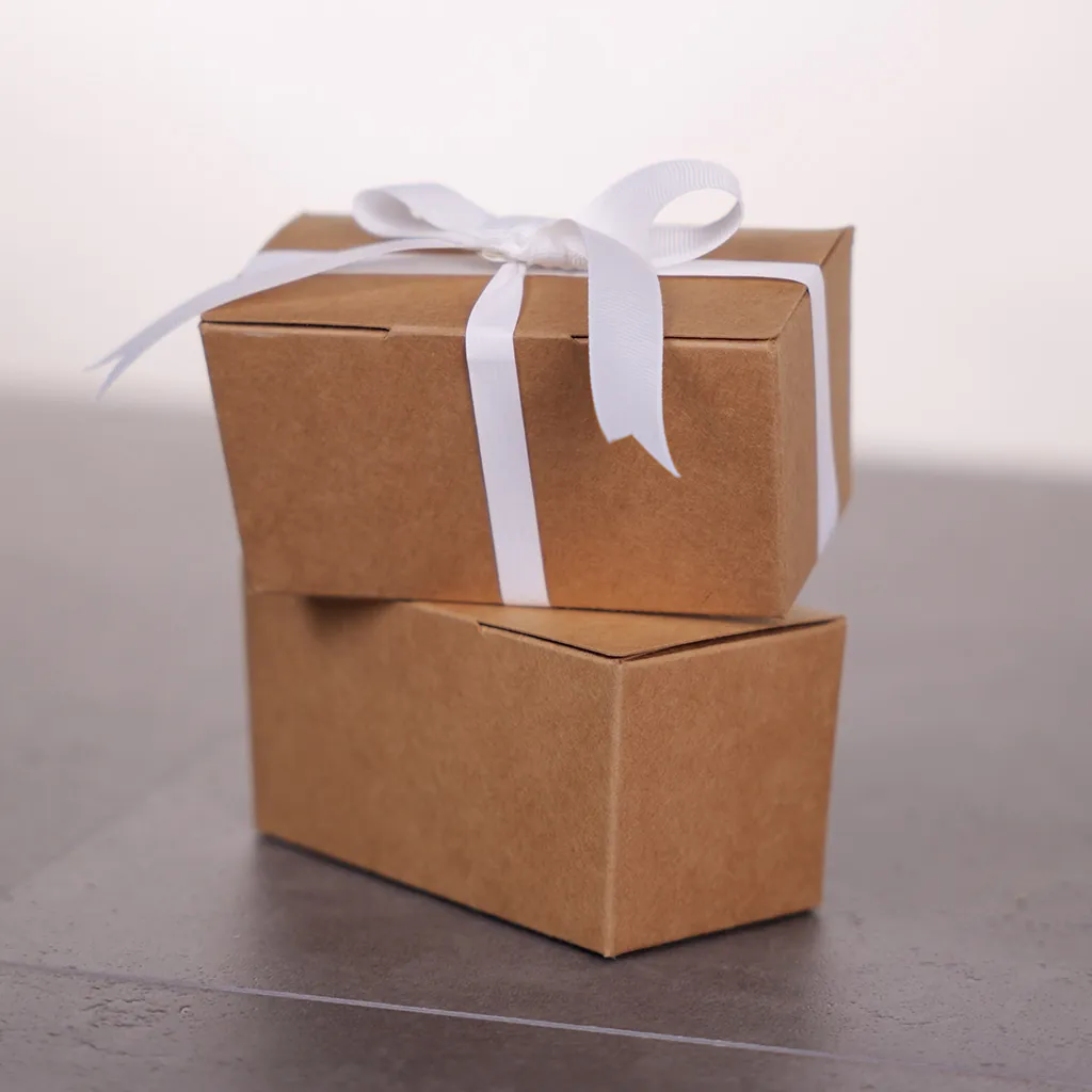 Ballotin chocolat carton kraft 250g 11 x 6 x 5,8 cm - Ballotin chocolat vide - Lot de 25 - Ballotins chocolats vides-2