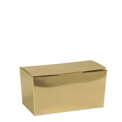 Ballotin chocolat carton or intérieur blanc 250g 11 x 6 x 5,8 cm - Ballotin chocolat vide - Lot de 25 - Ballotins chocolats vides-1