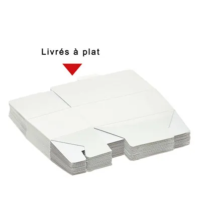 Ballotin chocolat carton blanc intérieur blanc 250g 11 x 6 x 5,8 cm - Ballotin chocolat vide - Lot de 25 - Ballotins chocolats-2