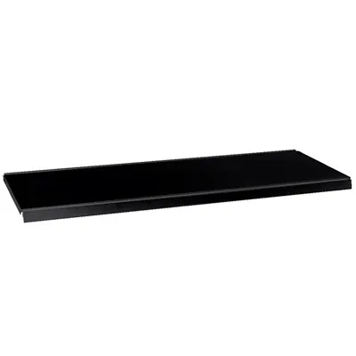 Tablette tôle monobloc - Ligne Store noir pas de 25 mm