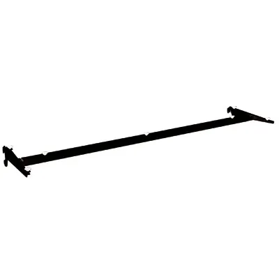 Traverse pour tablette verre L 65,5 cm - Ligne Store noir pas de 25 mm-1