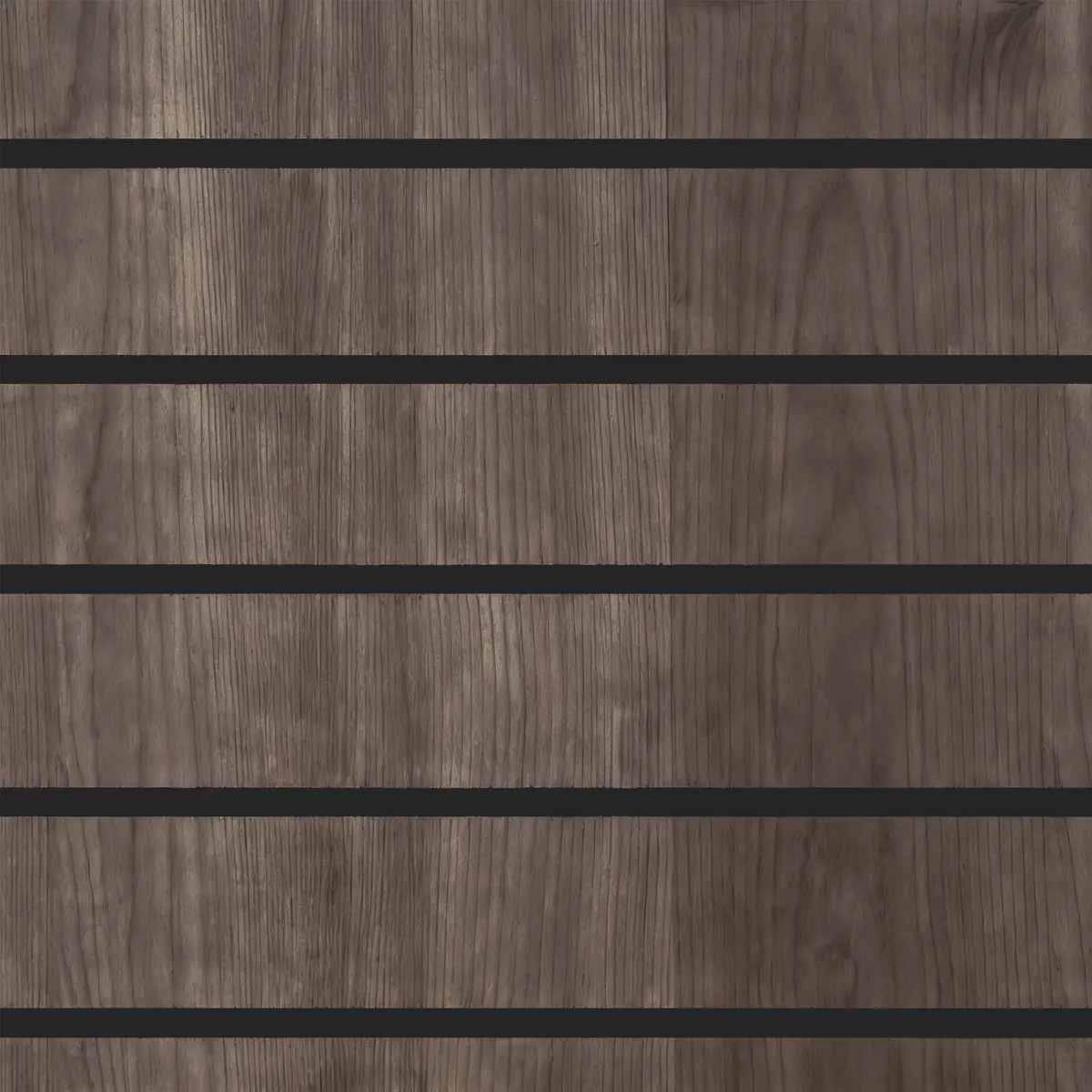 Panneau rainuré MDF chêne foncé 120 x 120 cm – Entraxe 15 cm – 7 rainures – Épaisseur 18 mm - Lot de 2 - Panneaux rainurés