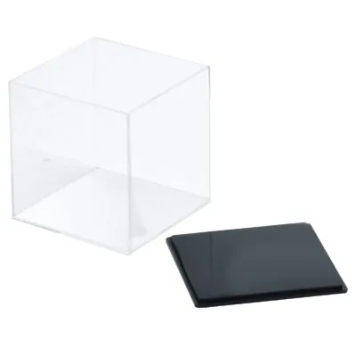 Cube de présentation transparent PMMA 12 x 12 x 12 cm - Cube plexi - Cube acrylique - Supports Plexi-1