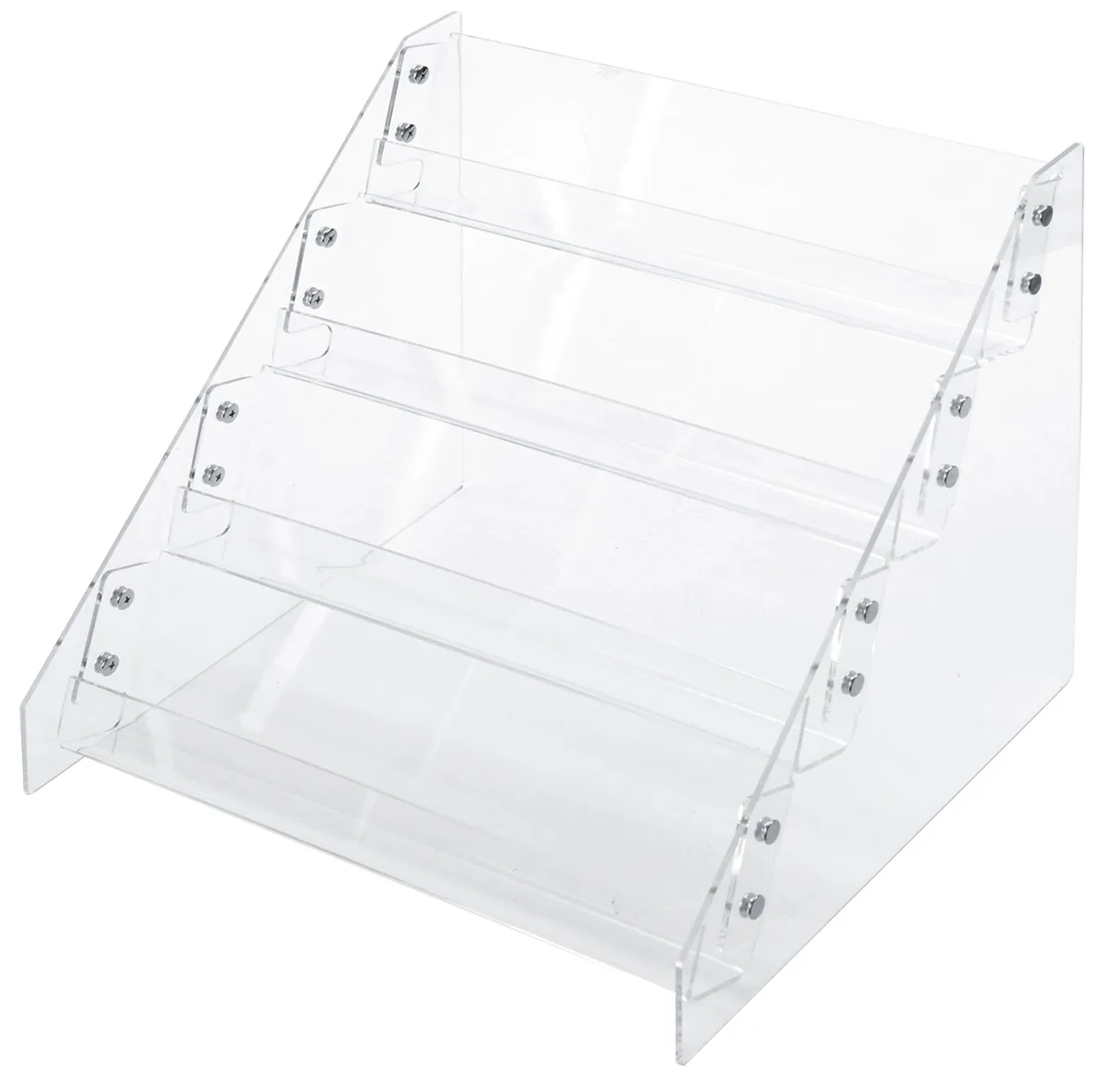 Présentoir plexi 4 niveaux 31 x 28 x 29 cm - Présentoir de comptoir - Supports Plexi