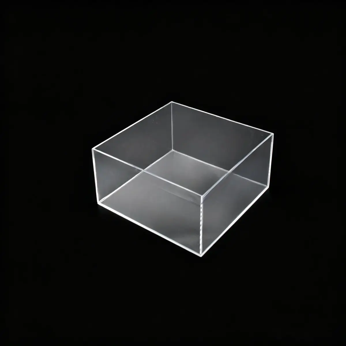 Bloc de présentation transparent PMMA 20 x 20 x 10 cm - Bloc plexi - Bloc acrylique - Supports Plexi