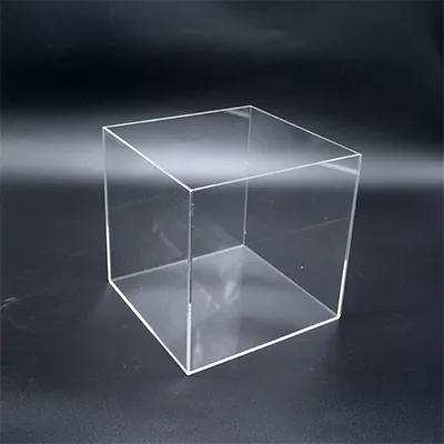 Cube de présentation transparent PMMA 20 x 20 x 20 cm - Cube plexi - Cube acrylique - Supports Plexi