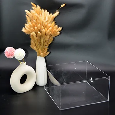 Bac de présentation plexi carré 30x30x15 cm en PMMA 3 mm - Supports Plexi-2