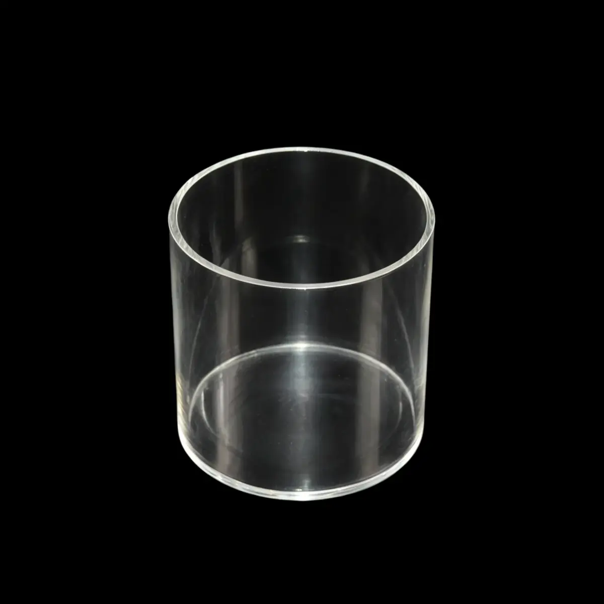 Bac de présentation rond PMMA ø 15 x H 15 cm - Vitrine tube plexi - Bac cylindrique - Supports Plexi