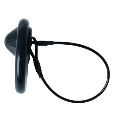 Cable boucle en inox,long.17cm, coloris noir, gainage pvc - Portiques, macarons antivol et accessoires-1