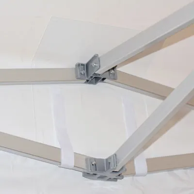 Barnum pliant - Tente pliante 3x3m 520 g/m² hexa 50mm blanc - Tentes pliantes, Barnums pliants-5