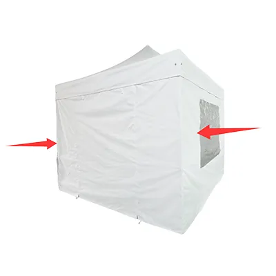 Lot complet mur pour tente pliante 300 x 200 m – blanc - 300 g/m² - polyester - Tentes pliantes, Barnums pliants