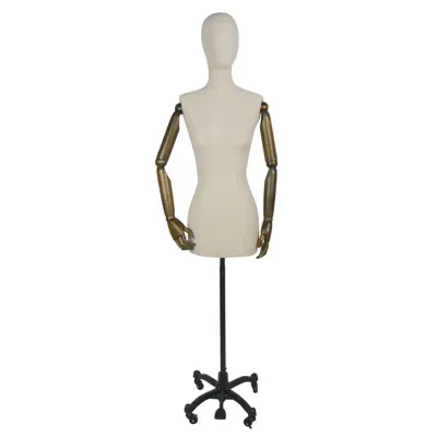 Buste couture femme H 98 cm Écru - Mannequin couture femme - Bustes couture, torses couture-2